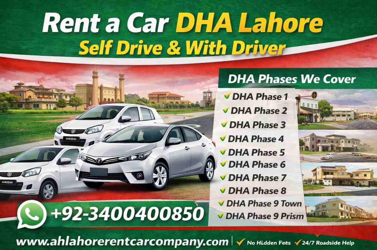 rent a car dha lahore
